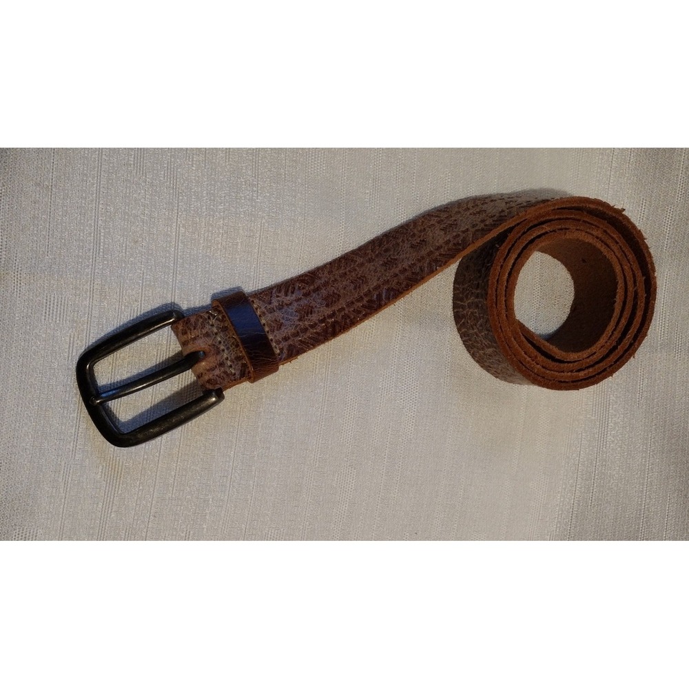 Amsterdam Heritage Leather Belt #35008 Brown Rustic Natural Design